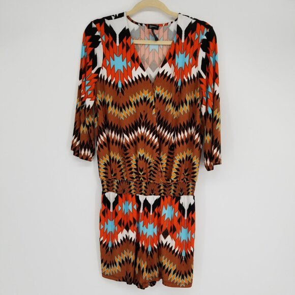 Southwest Style Romper, PL - Perfect for Boho, Western, Festival, Beach, Cabin - Picture 5 of 9